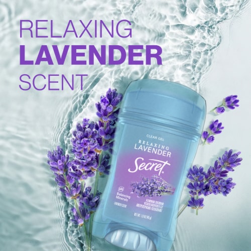 Secret Fresh Relaxing Refreshing Lavender Clear Gel Deodorant Perspective: right