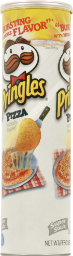 Pringles Pizza Potato Crisps Perspective: right