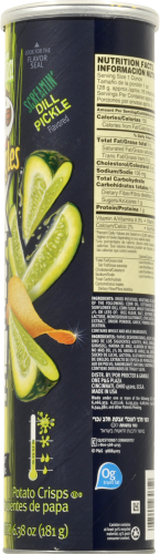 Pringles Extreme Screamin' Dill Pickle Potato Crisps Perspective: right