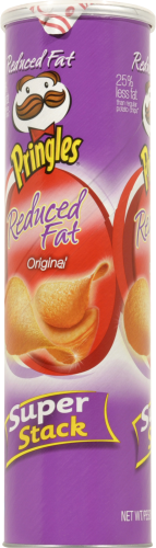 Pringles Reduced Fat Original Potato Crisps Perspective: right