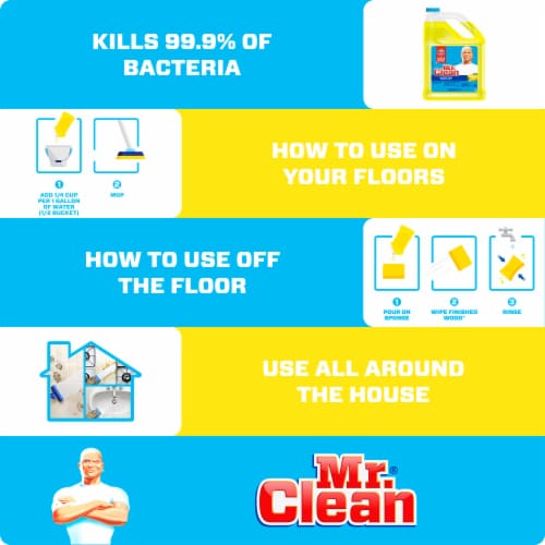 Mr. Clean Summer Citrus Antibacterial Multi-Surface Cleaner Perspective: right
