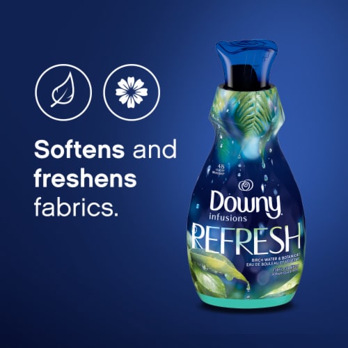Downy Birch Water & Botanicals Infusions Liquid Fabric Softener Perspective: right