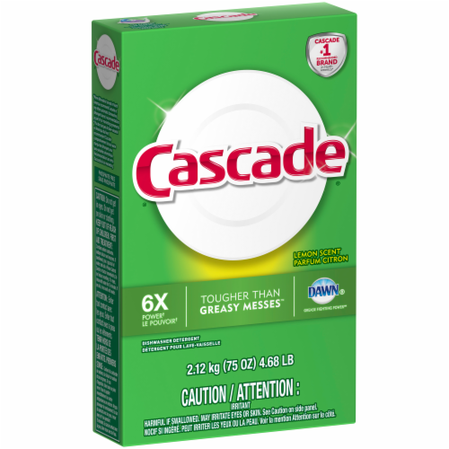 Cascade Dawn Lemon Scent Dishwasher Detergent Perspective: right