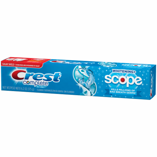 Crest Complete Whitening+ Scope Fluoride Toothpaste Perspective: right