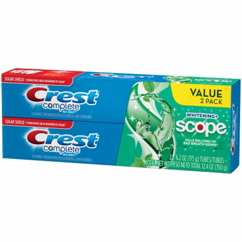 Crest Complete Whitening + Scope Toothpaste Perspective: right
