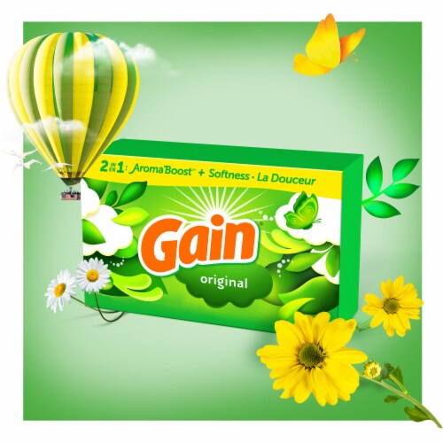 Gain Original Scent Dryer Sheets Perspective: right