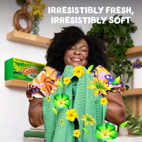 Gain Original Fabric Softener Dryer Sheets Perspective: right