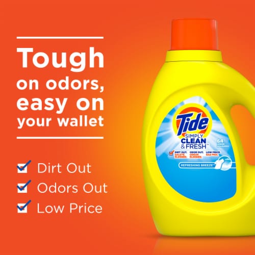 Tide Simply Refreshing Breeze Clean & Fresh Liquid Laundry Detergent Perspective: right