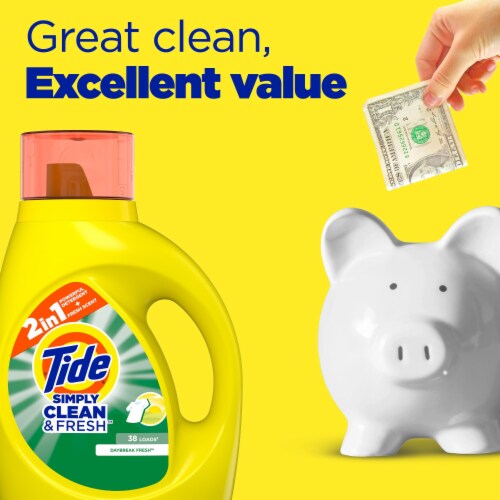 Tide Simply Clean & Fresh Daybreak Fresh Liquid Laundry Detergent Perspective: right