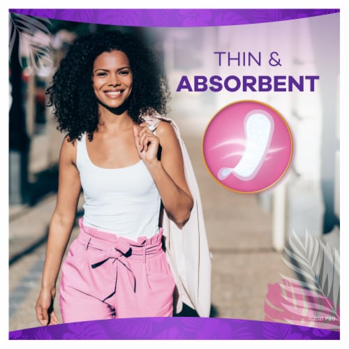 Always® Clean Scent Thin Regular Wrapped Daily Liners Perspective: right