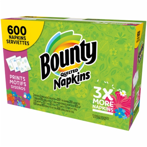 Bounty Print Paper Napkins Perspective: right