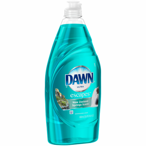 Dawn Ultra Escapes New Zealand Springs Scent Dishwashing Liquid Perspective: right