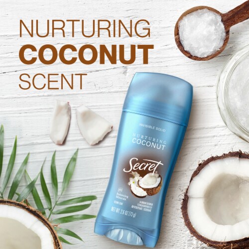 Secret Fresh Coconut Invisible Solid Antiperspirant and Deodorant Perspective: right
