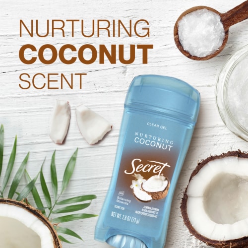 Secret Fresh Coconut Clear Gel Antiperspirant and Deodorant Perspective: right