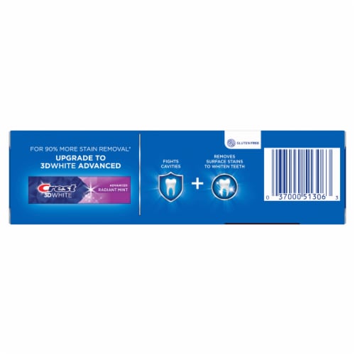 Crest Whitening Baking Soda & Peroxide Cavity & Tartar Protection Toothpaste Perspective: right