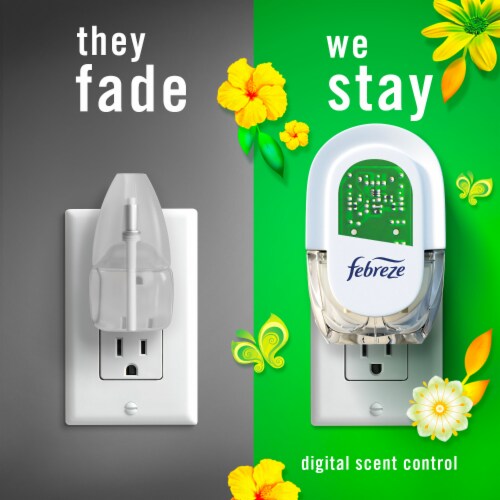 Febreze Plug In Air Freshener Odor-Fighting Scented Oil Refill Gain Scent Refills Perspective: right