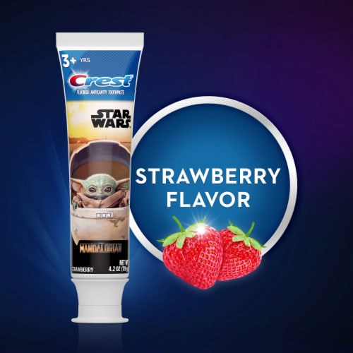 Crest Kid's featuring STAR WARS The Mandalorian Strawberry Flavor Toothpaste Perspective: right