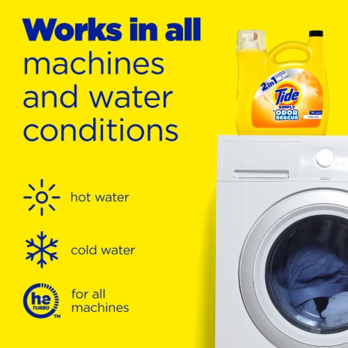 Tide Simply Odor Rescue Fresh Linen Liquid Laundry Detergent Perspective: right