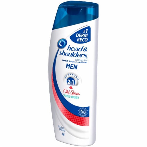 Head & Shoulders Men Old Spice Pure Sport Advanced 2-in-1 Dandruff Shampoo & Conditioner Perspective: right