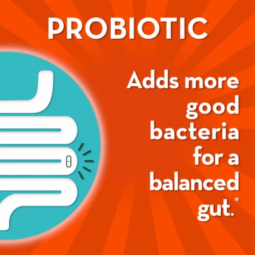 Align Probiotic for Women and Men Digestive De-stress Capsules Perspective: right
