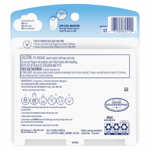 Febreze Origins Fade Defy PLUG Oil Air Freshener & Odor Fighter Ember Dual Refills Perspective: right