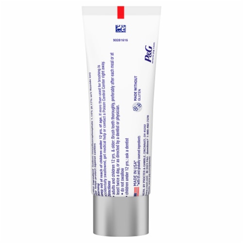 Crest 3D White Brilliance Hydrogen Peroxide Fluoride Toothpaste Perspective: right