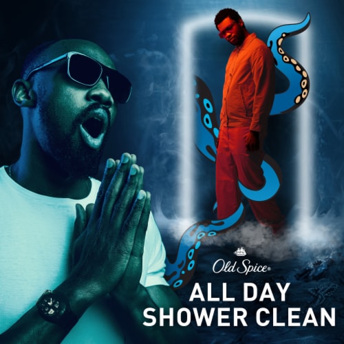 Old Spice Cleansing Body Wash for Men, 24/7 Shower Clean, 2 in 1 Face and Body Wash Perspective: right