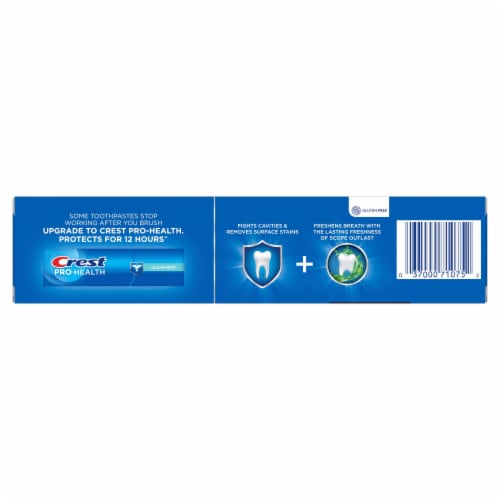 Crest Long Lasting Mint Flavor Premium Plus Scope Outlast Toothpaste Perspective: right