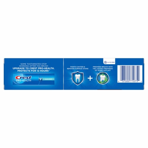 Crest Long Lasting Mint Flavor Premium Plus Scope Outlast Toothpaste Perspective: right