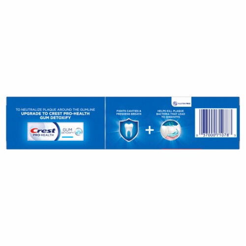 Crest Smooth Peppermint Flavor Premium Plus Anti-Bacterial Toothpaste Perspective: right