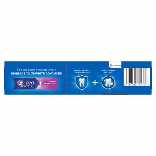 Crest Clean Mint Flavor Premium Plus Advanced Whitening Toothpaste Perspective: right