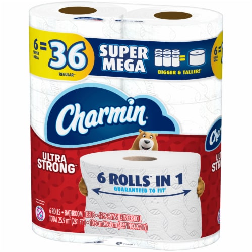 Charmin Toilet Paper Ultra Strong 426 Sheets Per Roll Perspective: right