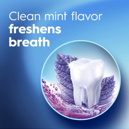 Crest Clean Mint 3DWhite Brilliance Alcohol Free Whitening Mouthwash Perspective: right