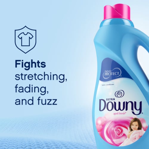 Downy Ultra April Fresh Liquid Fabric Conditioner Fabric Softener Perspective: right