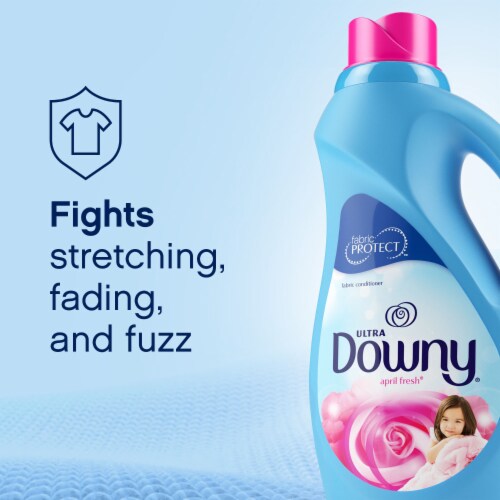 Downy Ultra April Fresh Liquid Fabric Conditioner Fabric Softener Perspective: right
