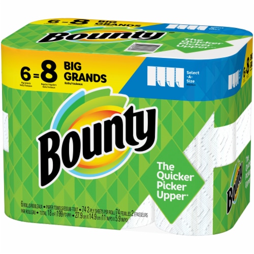 Bounty Select-A-Size Paper Towels Big Rolls Big Rolls White