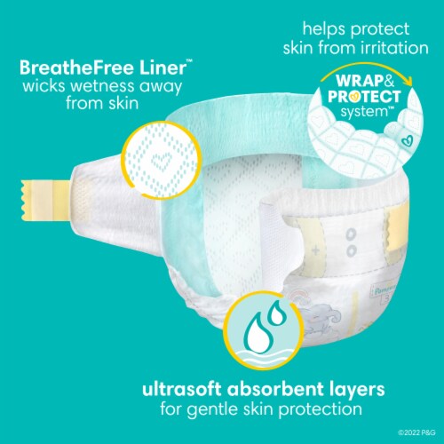 Pampers Swaddlers Newborn Diapers Perspective: right