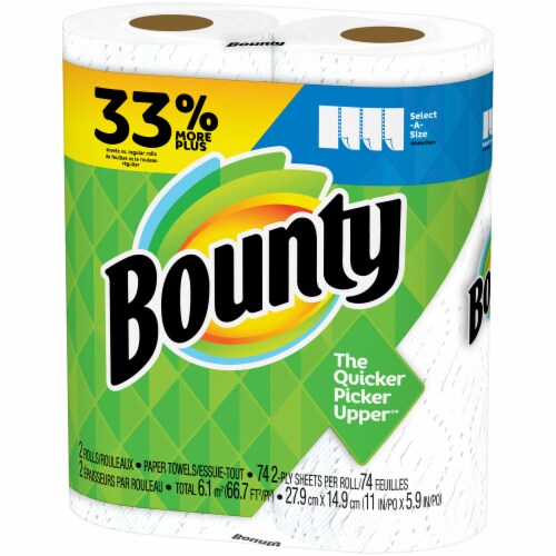 Bounty Select-A-Size Roll Paper Towels Perspective: right