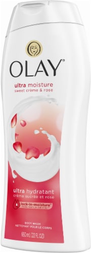 Olay Ultra Moisture Sweet Cream & Rose Body Wash Perspective: right