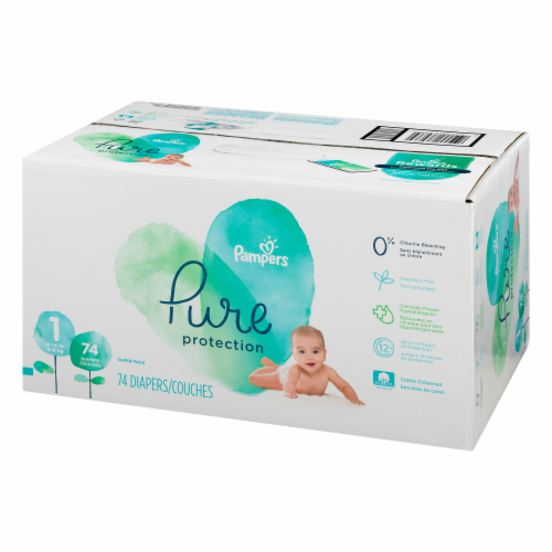 Pampers Pure Protection Size 1 Diapers, 74 ct - Ralphs