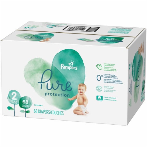Pampers Pure Protection Size 2 Diapers 68 ct Kroger