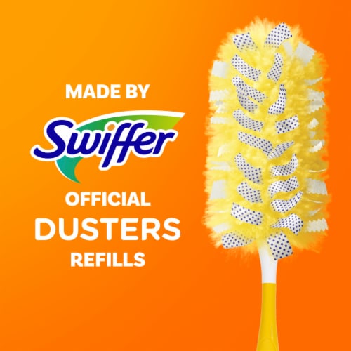 Swiffer Duster Multi-Surface Pet Heavy Duty Refills with Febreze Odor Defense Perspective: right