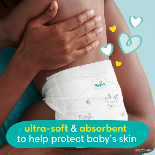 Pampers Swaddlers Size N Newborn Diapers Perspective: right