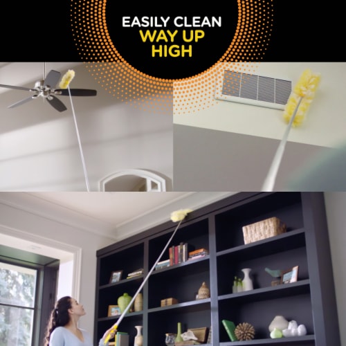 Swiffer Dusters Heavy Duty Super Extendable Handle Dusting Kit Perspective: right
