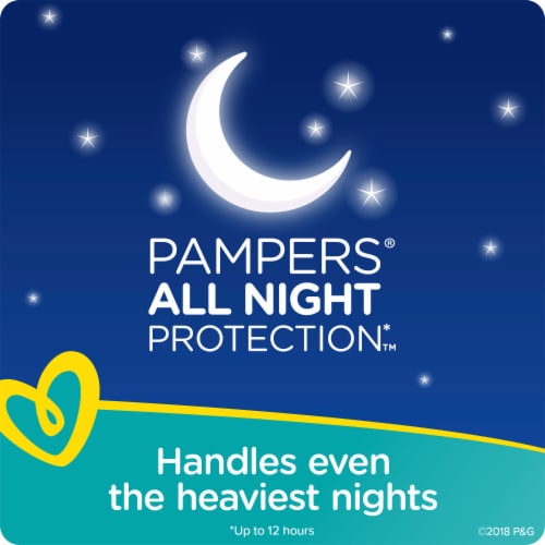 Pampers Swaddlers Overnights Size 3 Baby Diapers Super Pack Perspective: right