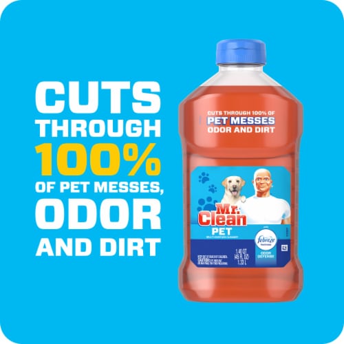 Mr. Clean Pet Multi-Surface Cleaner with Febreze Odor Defense Perspective: right