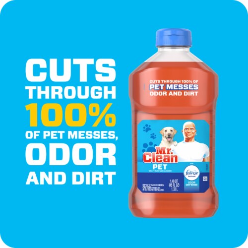 Mr. Clean Pet Multi-Surface Cleaner with Febreze Odor Defense Perspective: right
