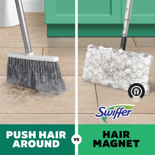 Swiffer Sweeper Pet Heavy Duty Dry Multi-Surface Cloth Refills for Floor Sweeping and Cleaning Perspective: right