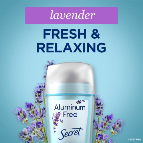 Secret for Women Aluminum-Free Deodorant Lavender Scent Perspective: right