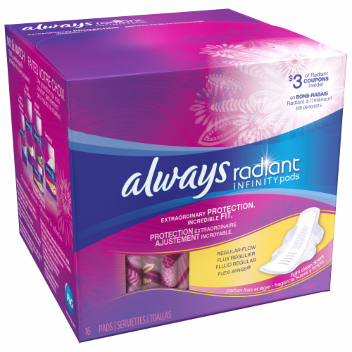 Always Radiant Infinity Regular Pads with Wings Perspective: right